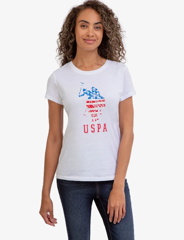 USPA LOGO FLAG CREW NECK T-SHIRT