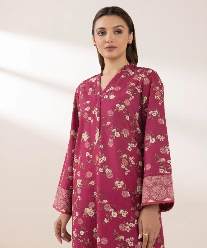 Printed Khaddar Shirt