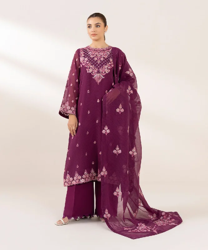 3 Piece - Embroidered Karandi Suit