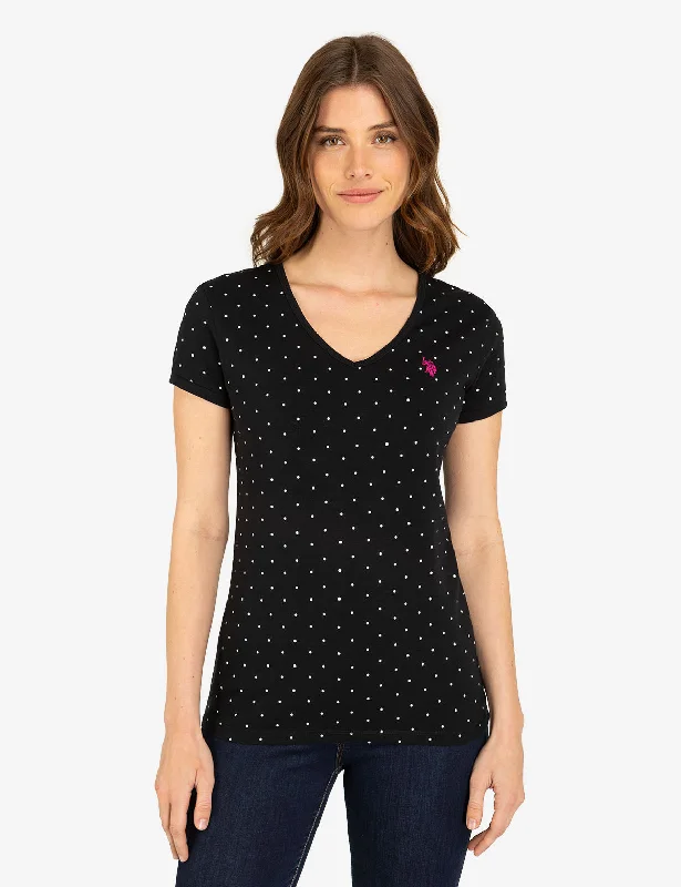 DOT V-NECK T-SHIRT