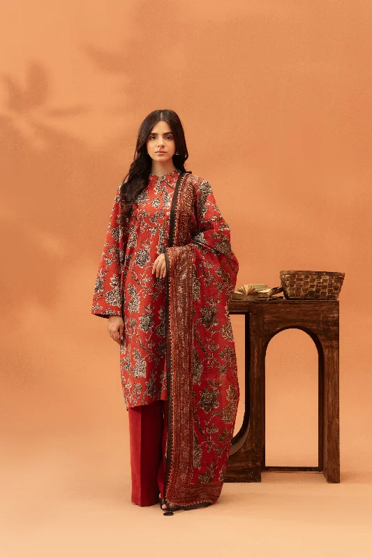 2 Piece Printed Khaddar Suit