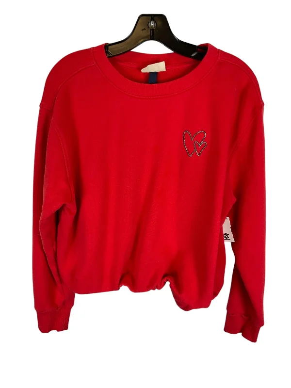 Sweatshirt Crewneck By Universal Thread In Red, Size: S