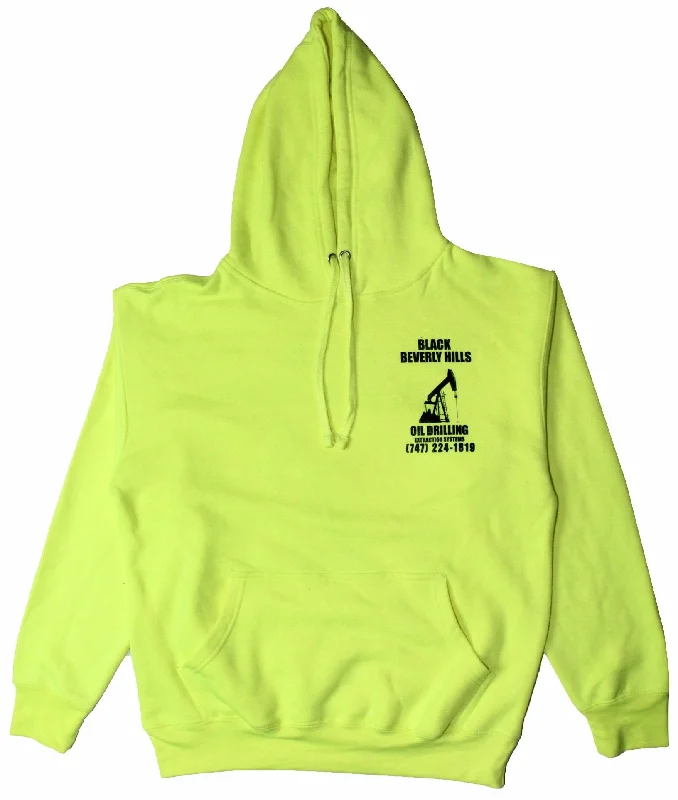 Safety Green Oil Drill Hoodie