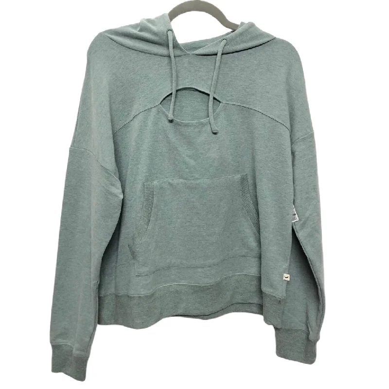 Athletic Sweatshirt Hoodie By Jessica Simpson In Green, Size: L