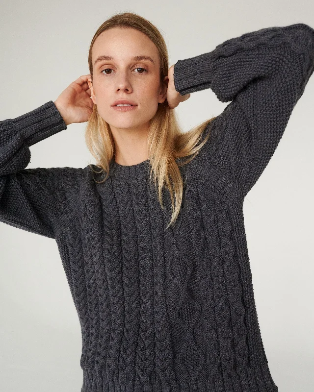 Harmonija: Smoke Merino Wool Sweater