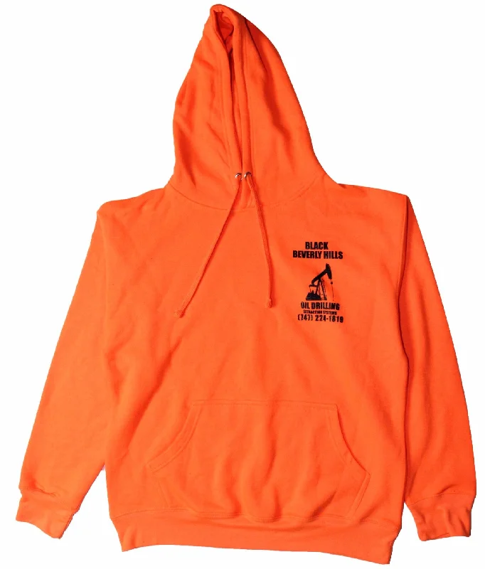 Orange Oil Drill Hoodie