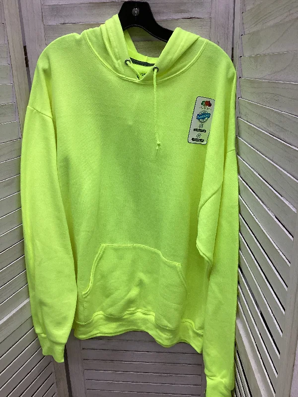 Sweatshirt Hoodie By Fruit Of The Loom In Yellow, Size: Xl