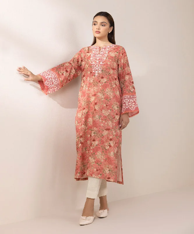 Embroidered Zari Khaddar Shirt