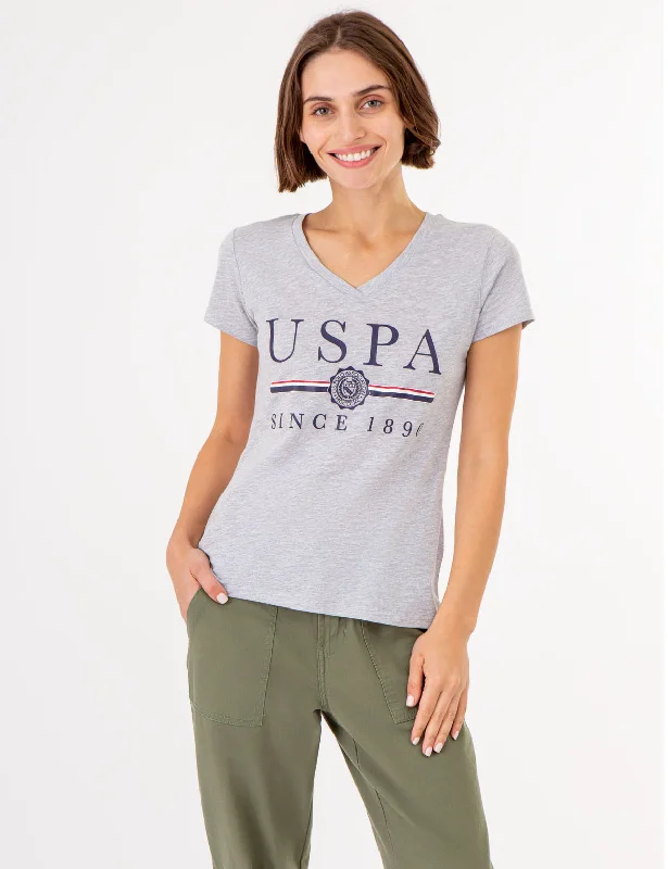 USPA MEDALLION V-NECK T-SHIRT