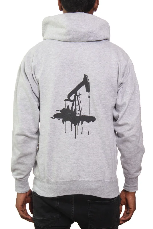 "OIL PUMP" ZIP-UP HOODIE