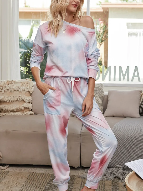 Gradient Tie-Dye Long Sleeve  Homewear pajamas-2