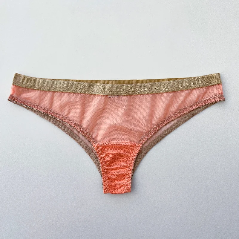 Peach mesh panties