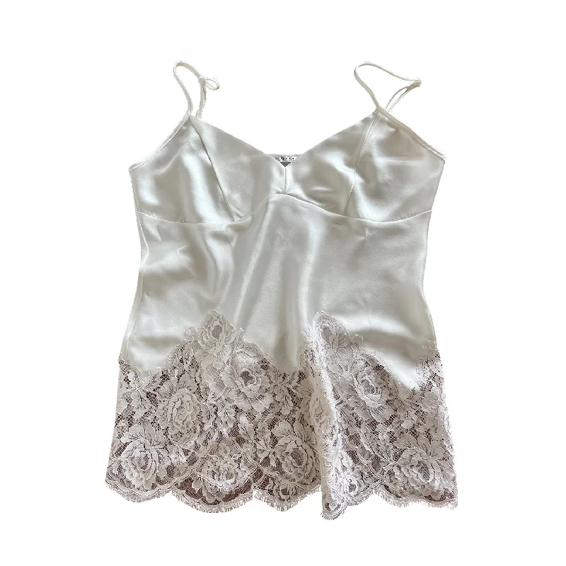 Silk Camisole w/ French Lace