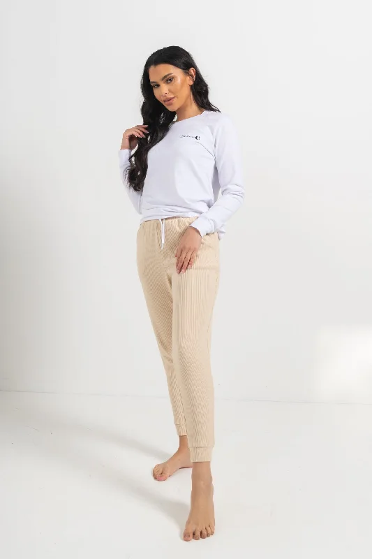 Sophia Lounge Pant - Cream