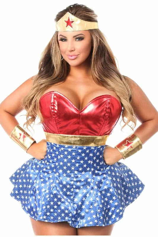 Lavish 3 PC Superhero Corset Dress Costume