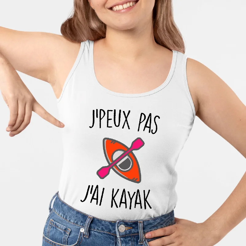 Débardeur Femme J'peux pas j'ai kayak