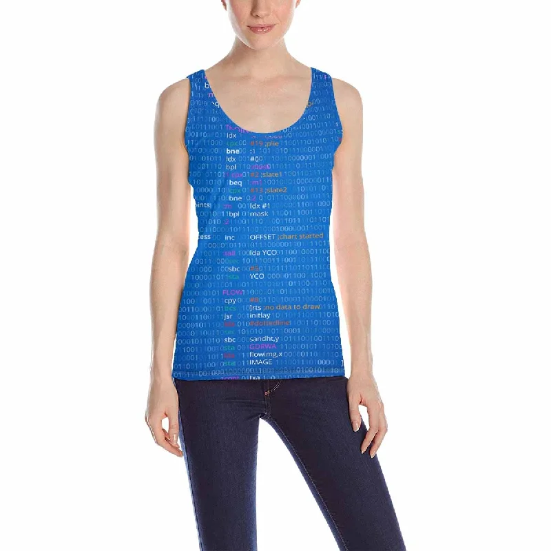 Women's Tank Top print with Assembler pattern