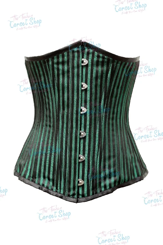 Black/Green Stripe Jacquard