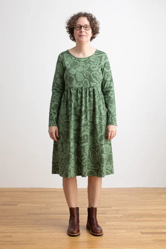 Women's Copenhagen Dress - Fossils Green