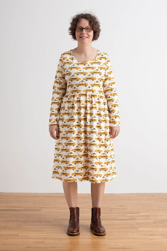 Women's Copenhagen Dress - Taxi Cabs Yellow