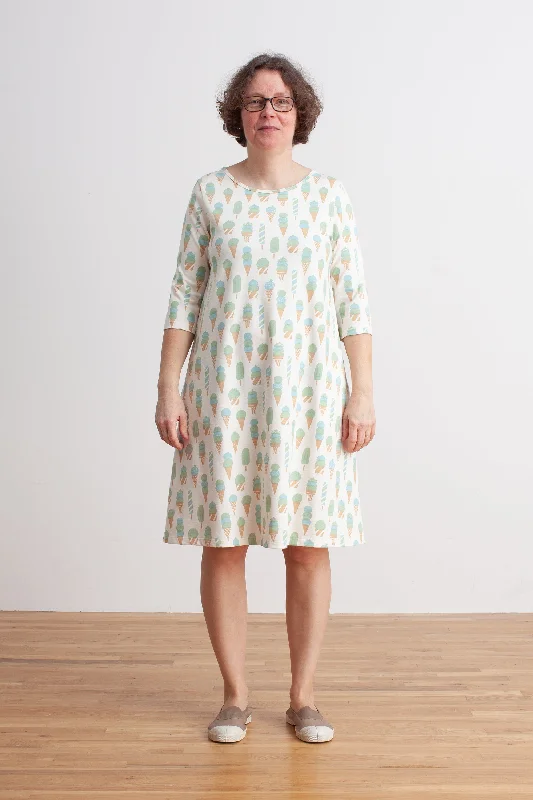 Women's Helsinki Dress - Ice Cream Mint & Blue