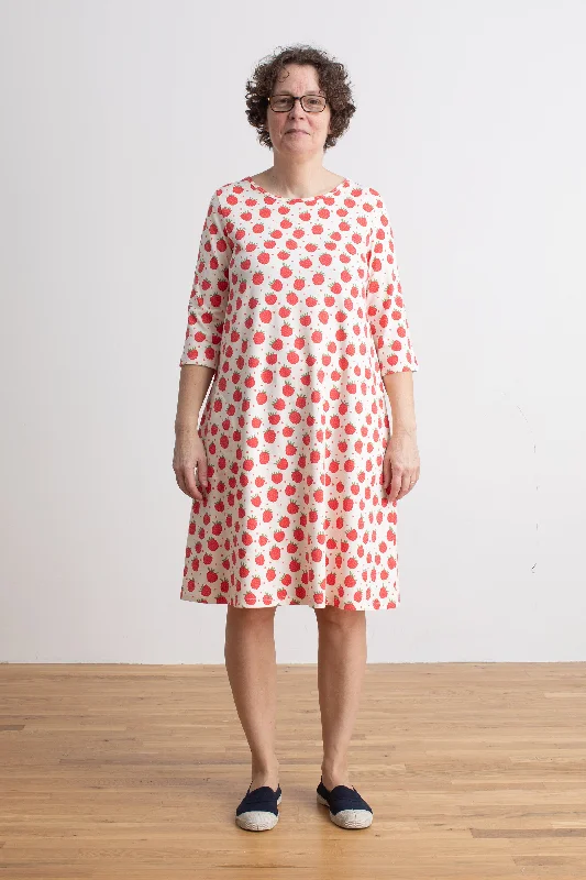 Women's Helsinki Dress - Raspberries Natural