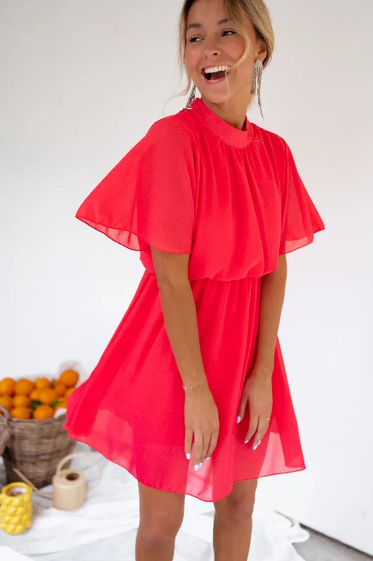 Robe Amandine - framboise