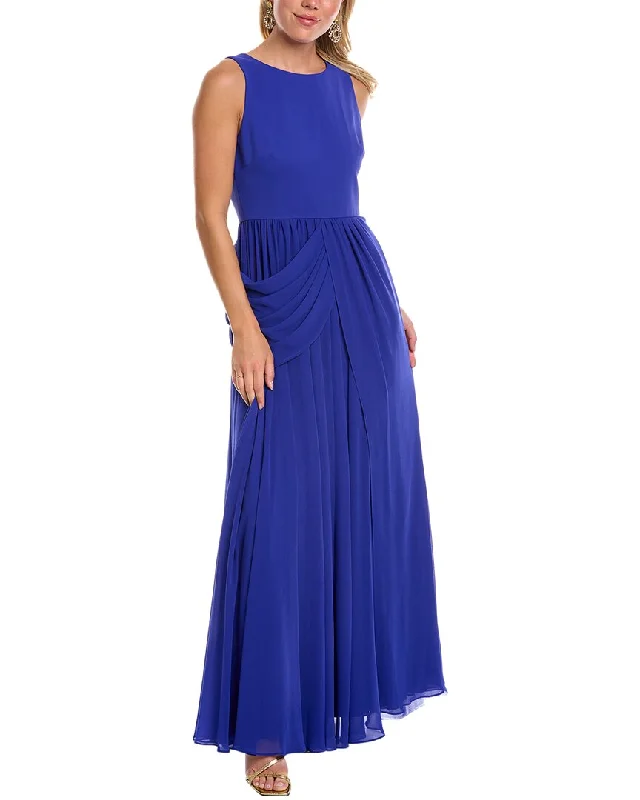 Badgley Mischka Draped Gown