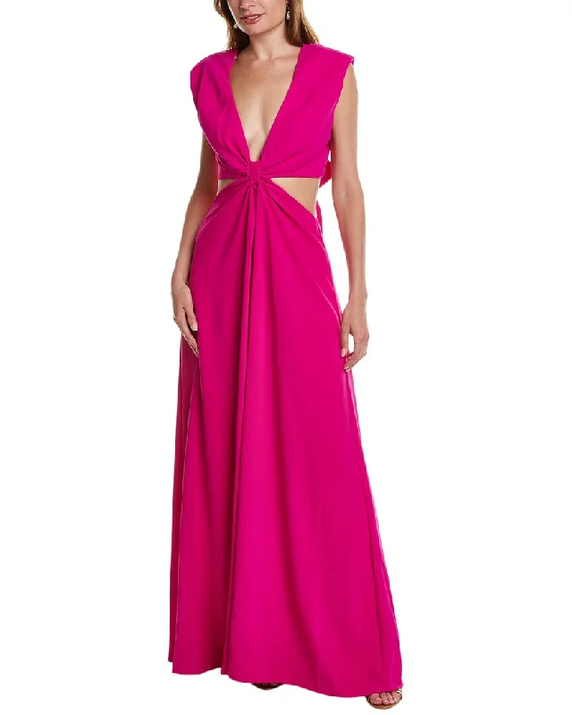 ML Monique Lhuillier Cutout Waist Gown