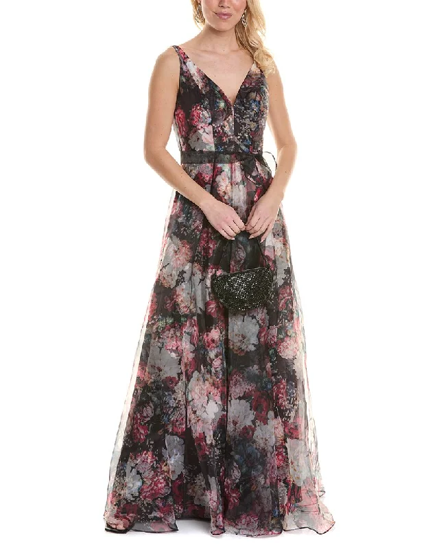 Rene by Rene Ruiz Collection V-Neck Gown