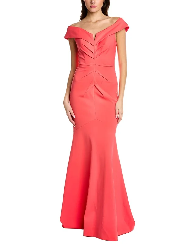 Rene Ruiz Off-The-Shoulder Gown