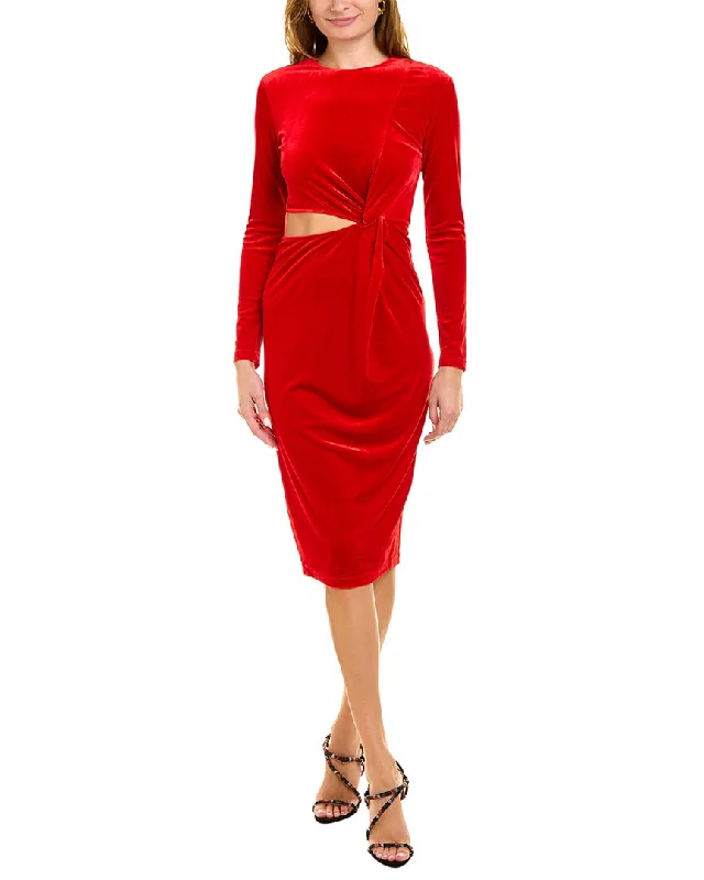 Area Stars Velvet Midi Dress