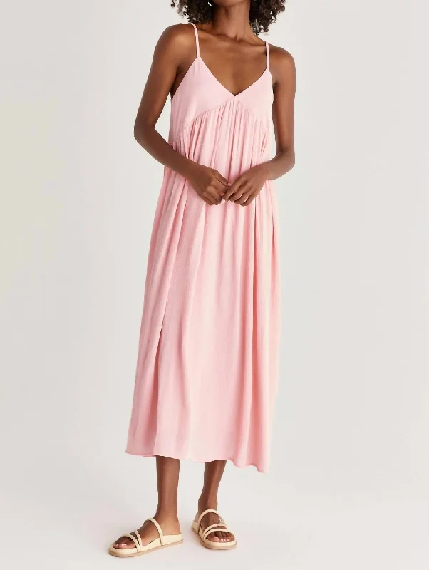 Atlas Midi Dress in Guava