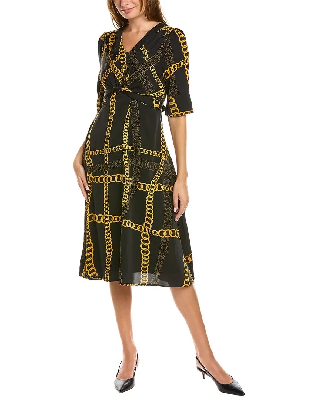 Gracia Chain Print Midi Dress