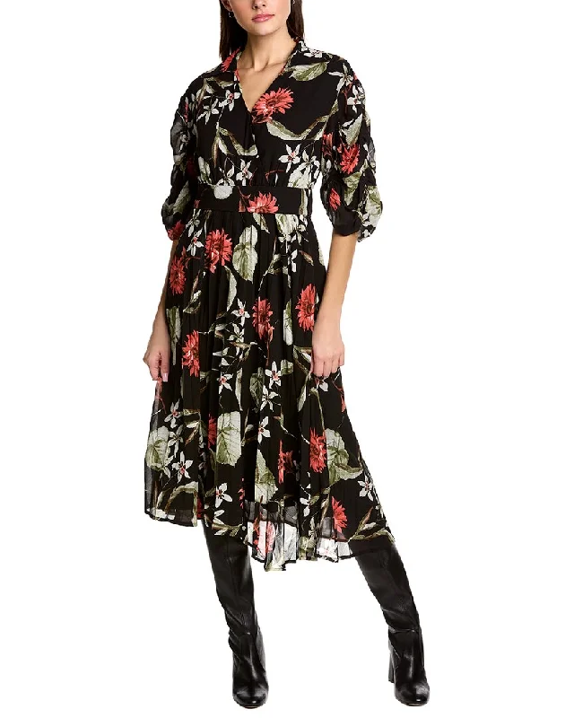 Gracia Surplice Midi Dress