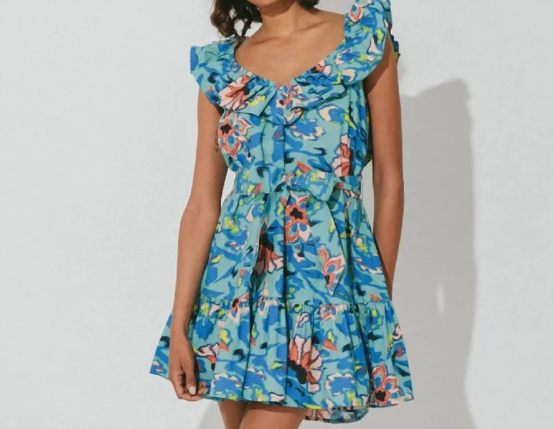 Rina Mini Dress In Calypso