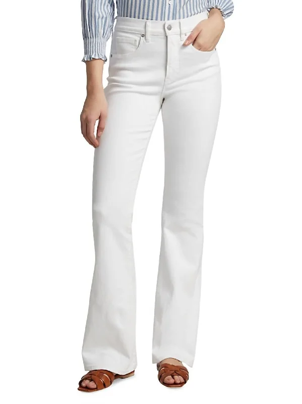 Beverly Skinny Flare Jean In White