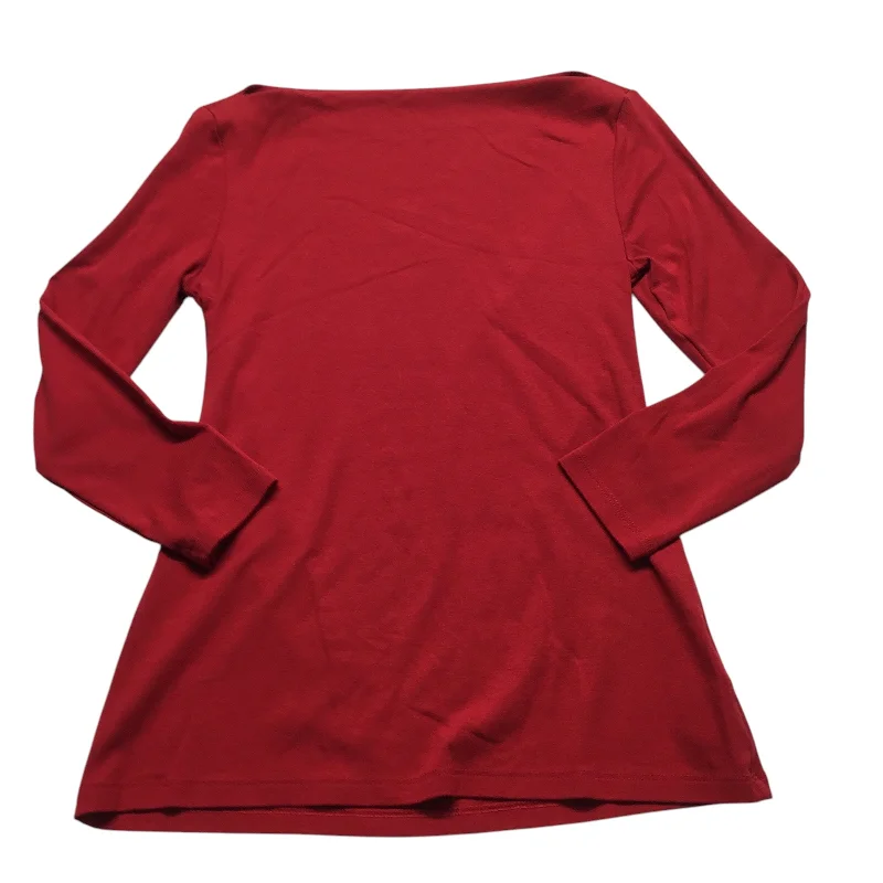 Top Long Sleeve Basic By Old Navy In Red, Size: Xs