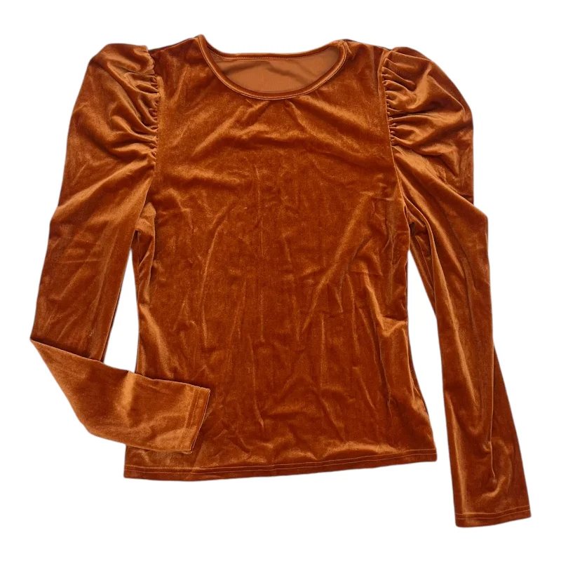 Top Ls By Shein In Orange, Size:M