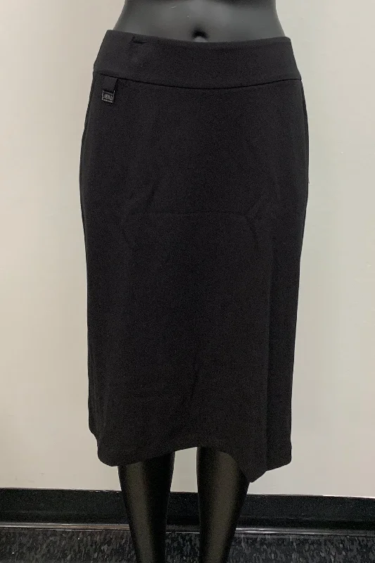 Lasania Black Pencil Midi Skirt - 715