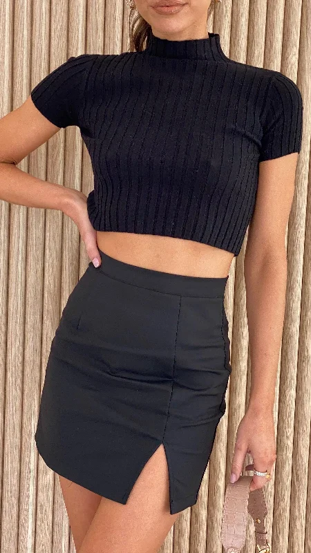 Ash Mini Skirt - Black