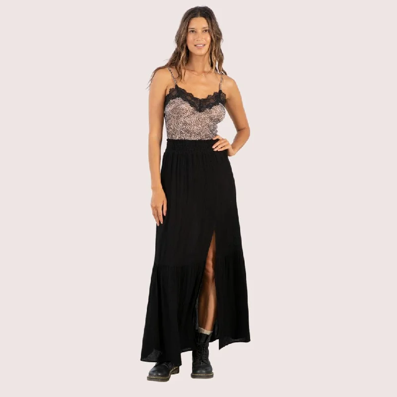 Dallas Maxi Skirt (Black)