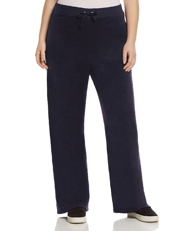 Mar Vista Microterry Track Pants In Navy Blue