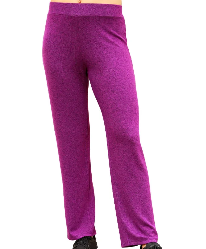 Solid Lounge Pant In Violet