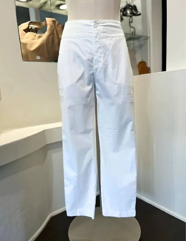 Trouser In White