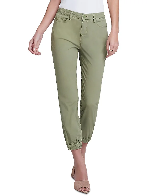 Womens Solid Casual Jogger Pants