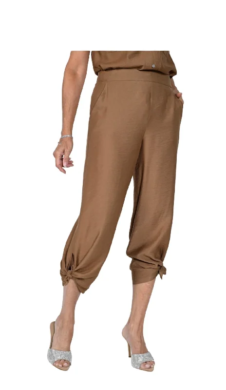 Woven Pant In Cocoa