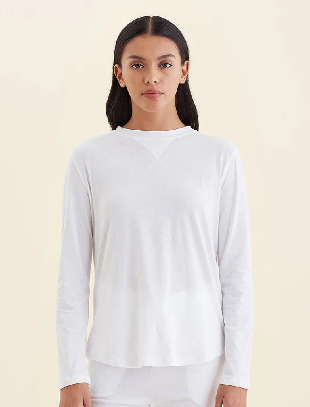 Jada Organic Cotton Knit Long Sleeve Tee