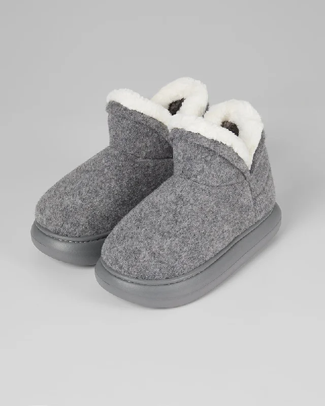 WOMEN'S FLEECE-LINED SLIPPER BOOTS