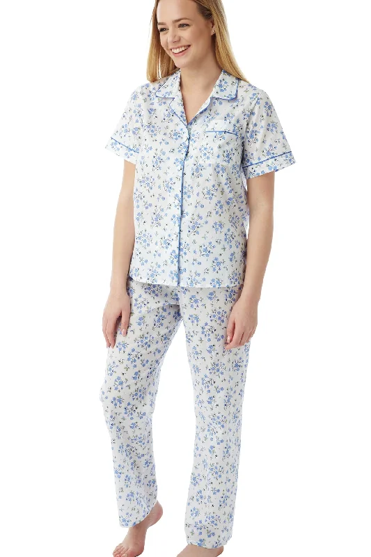 Faye Floral Sprig Easy-Care Pyjama